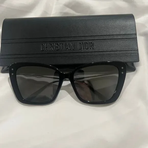 Dior Miss Dior Mirrored Sunglasses 14A7 Black-Gunmetal/Gray Silver Mirror - Picture 2 of 7